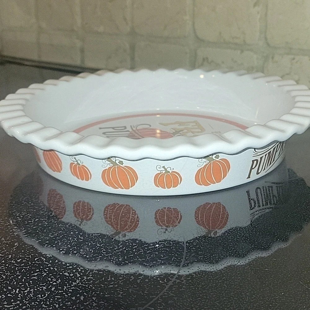 NANTUCKET Vintage Pie Plate Farm Fresh Pumpkin 🎃